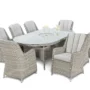 Oval Table Garden Dining Set - Oxford