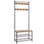 Coat Stand & Metal Shoe Rack - Keating