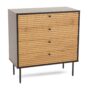 4 Drawer Black Scandi Chest - Lina