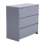Grey 3 Drawer Chest - Toby