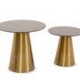 Set of 2 Gold Side Tables - Quinn